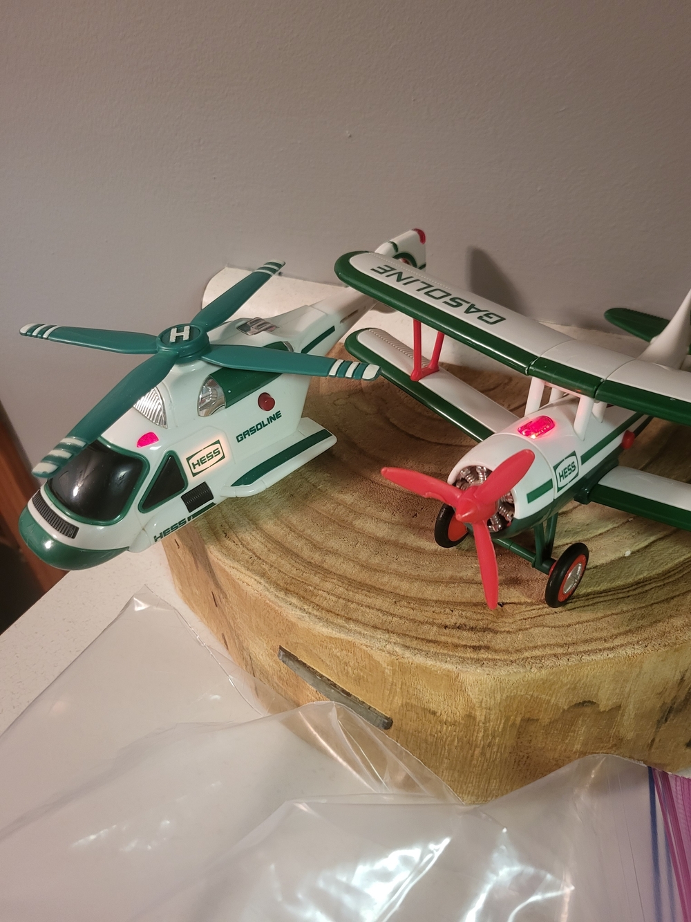 Hess Toy Helicopter And Plane Lights And Action